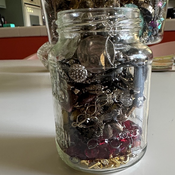 Mystery Jar Jewelry in Glass Jar! Treasures galore! - Picture 3 of 6